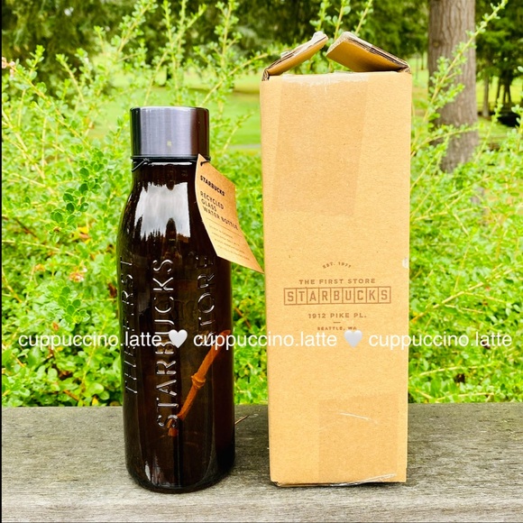 🤎LAST FEW🤎First Store Glass Amber Bottle Tumbler - Picture 1 of 4